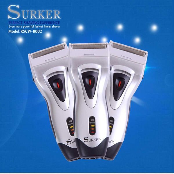 

surker rscw-8002 rechargeable electric shaver shaving razors reciprocating 2 heads beard hair trimmer eu plug father 's day gift