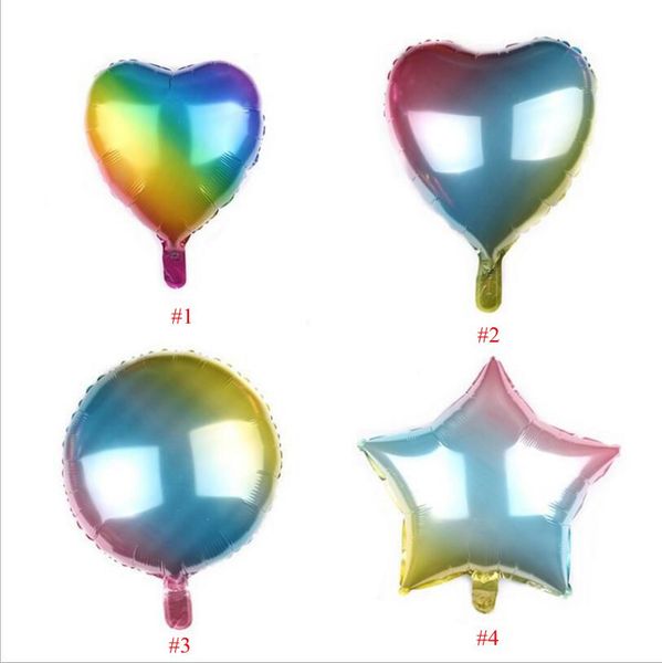 

colour balloon rainbow balloon love balloons five-pointed star balloons birthday party ballute new style party supplies ysy125q