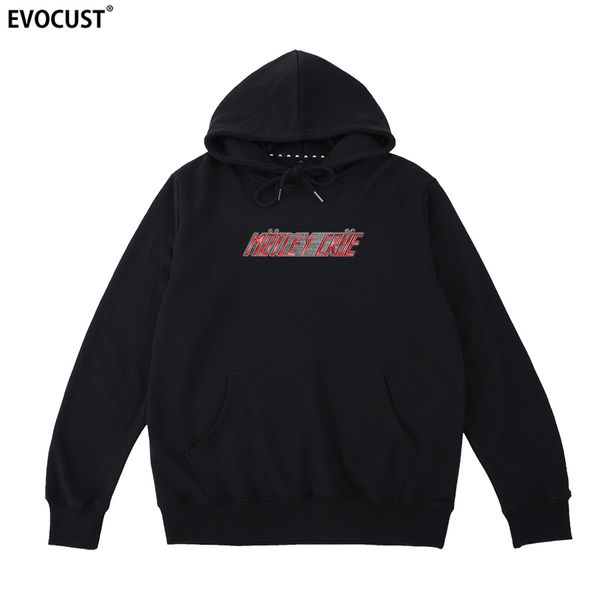 

motley crue the dirt logo hoodies sweatshirts men women cotton, Black