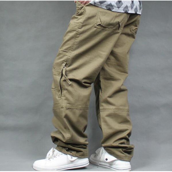 

2019 new men sweatpants hip hop dance mens trousers pants casual joggers loose cargo pants wide leg male clothing men, Black