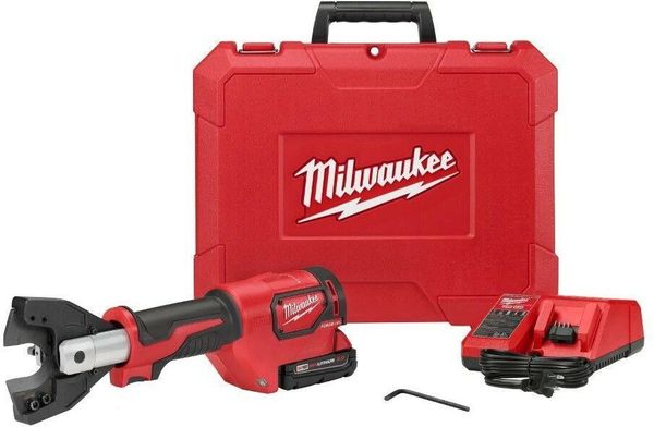

Milwaukee cable cutter 18 volt lithium ion cordle battery charger hard ca e