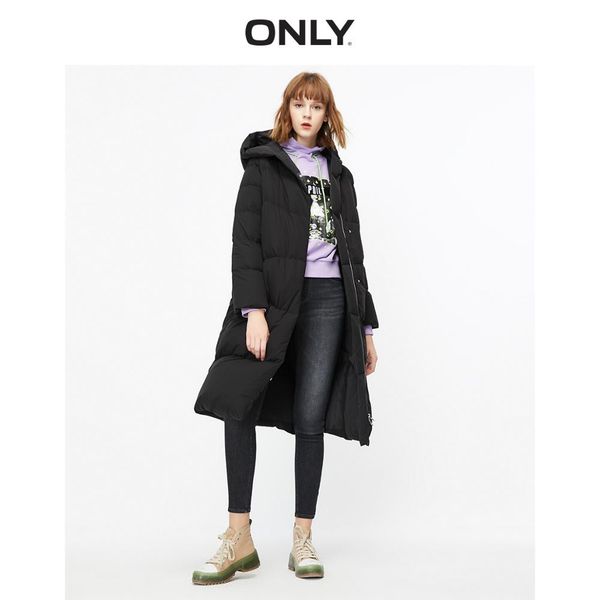 

only winter women's long 90% down jacket | 119312541, Black