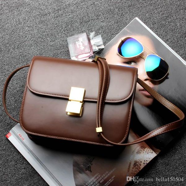 

women's handbags woc clutch 33814 small package box leather mini single flap chain shoulder bags small crossbody messenger