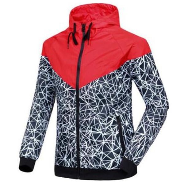 

women jacket long sleeve outerwear brand designer sweatshirt hoodie men autumn sports outdoor windrunner zipper windcheater s-2xl with logo, Black;brown