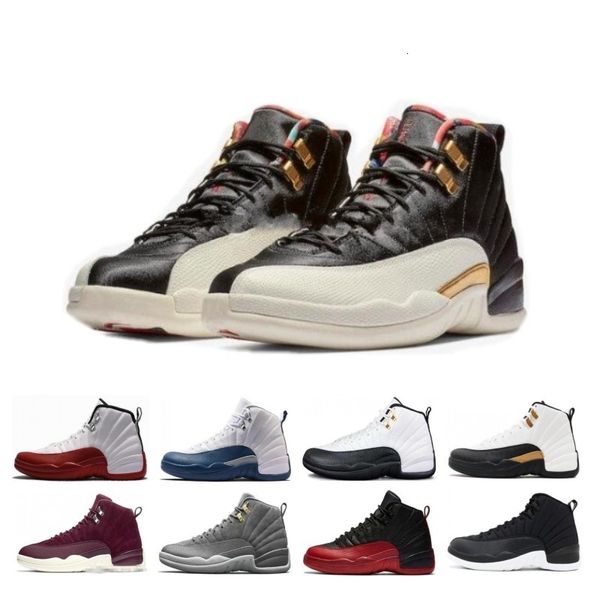 

2019s 12s cny chinese new year white gold men basketball shoes 12 fiba bumblebee game royal sports sneakers