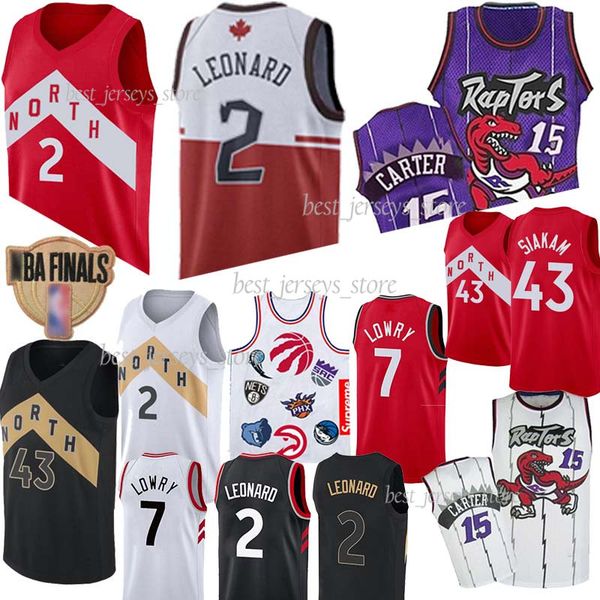 

23 vanvleet 2 leonard toronto jer ey raptor 43 iakam 2 kawhi jer ey 7 lowry vince 15 carter tracy 1 hardaway maillot de ba ketall