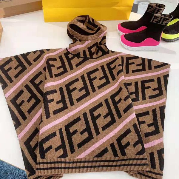 Baby Girl Sweater Kid Winter Warm Clothes Cloaks F Letter Design Child Pullover Clothes Fancy Warm Clothes Sweater Baby Girl S L Knitting Patterns For