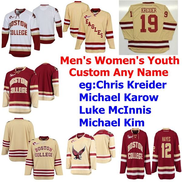 

custom boston college eagles college hockey jerseys womens michael kim jersey casey fitzgerald ben finkelstein mattila connor moore stitched, Black;red