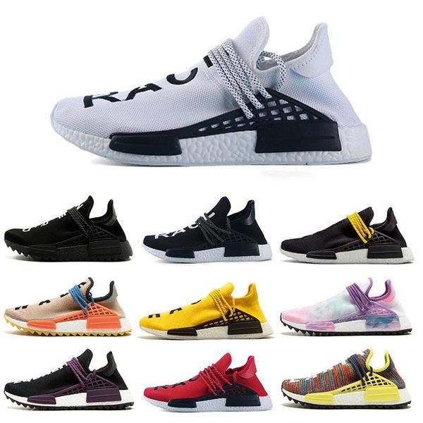 

2018 new pharrell williams human race hu nmd trail mens designer sports running shoes for men sneakers women casual trainers