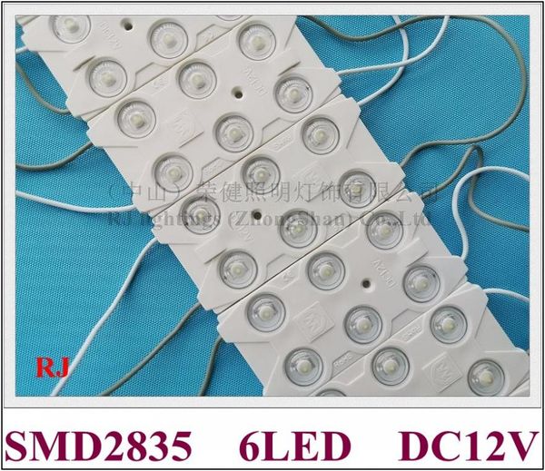 Aluminium-PCB-LED-Lichtmodul, Injektions-LED-Modul für Schilder, DC12V, 87 mm x 42 mm, SMD 2835, 6 LEDs, 3 W, 270 lm, super Qualität und hell, 3 Jahre Garantie
