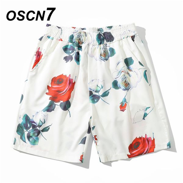 

oscn7 повседневный streetwear hawaii распечатать негабаритные пляж совета шорты мужчины 2020 summer high street bermuda короткие штаны женщи, White;black