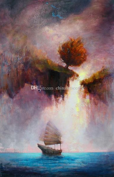

a. handpainted & hd print impressionist seascape art ship & war art oil painting on canvas wall art home deco l83