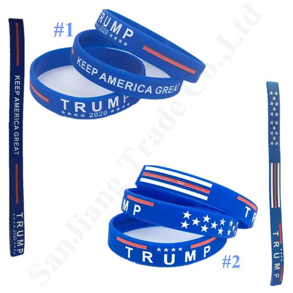 

2020 trump letters wristband silicone bracelet keep american great bracelets donald trump vote star striped bangles wrist strap gift a121804, Silver