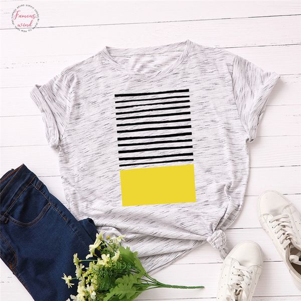 

plus size s 5xl new striped print women o neck short sleeve summer flare bell sleeve casual tshirt women shirts, White