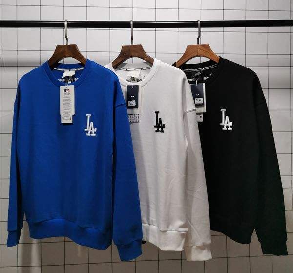 

couple fashion designer men sweater tide luxury brand casual sweater selling loose comfortable new 20/mlb classic couple selling hoodi, White;black