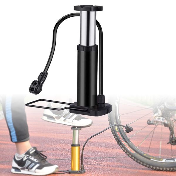 

new bike pump mini bike floor pump foot activated bicycle air and aluminum alloy portable mountain tire