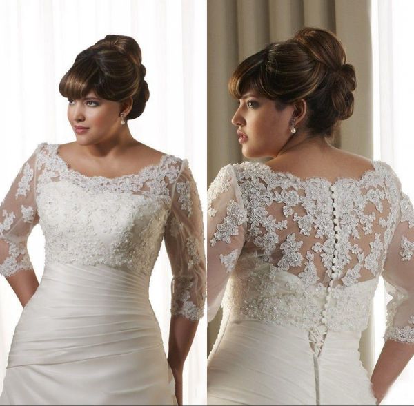 

2020 latest arrival white lace wedding jackets for bride with 3/4 sleeves bridal bolero wedding wrap shawl wedding accessory