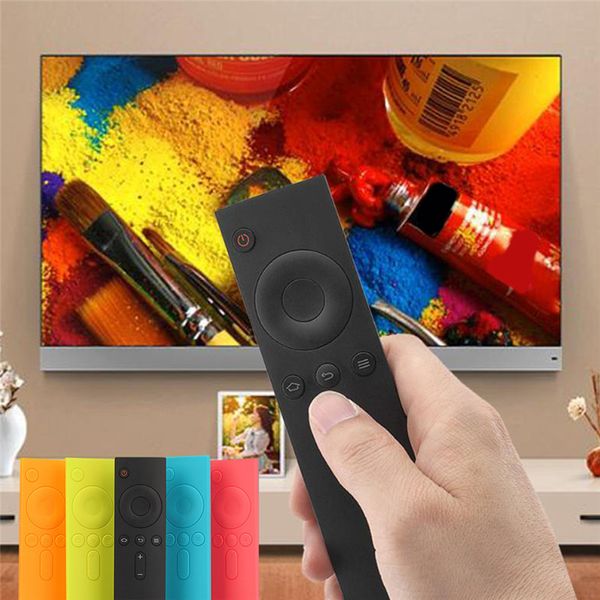 Caso de silicone para xiaomi remoto macio antiderrapante de borracha de borracha de silicone tpu controle remoto cobre capa protetora para caixa mi