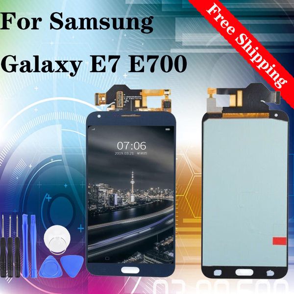 

5,5" замена super amoled для samsung galaxy e7 e700 e700f e7000 e7009 e700h e700m жк-дисплей с сенсорным экраном дигитайзер ассамблеи