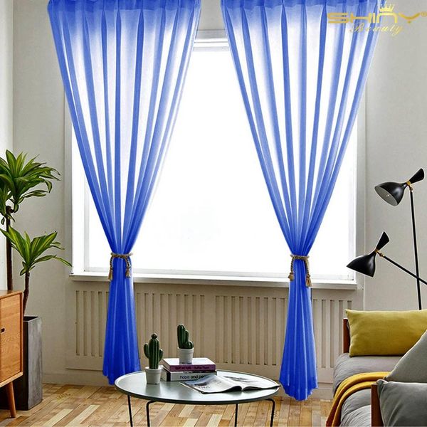 

chiffon backdrop 59x96 inch 2 panels blue blackout curtain tulle backdrop curtains for parties decoration 96 inches long-m191008
