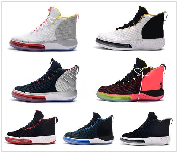 

new alphadunk pure magic dunk of death hoverboard basketball shoes men sneakers not auto-lacing library of bounce hyper royal mens trainer, White;red