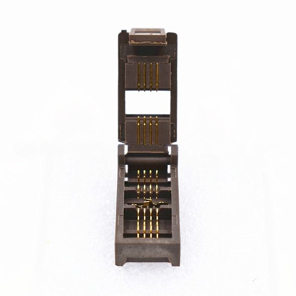 

sop8pin kelvin design with ground pin ic test socket 1.27mm pitch 3.9x6.0mm esop8p burn in socket