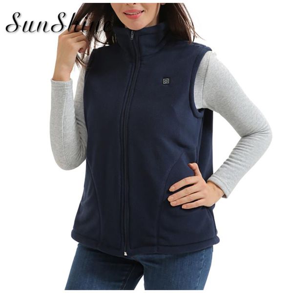 

2020 winter soft electric heating jacket vest heated cloth coat for men women usb warm up hiking camping softshell body winter