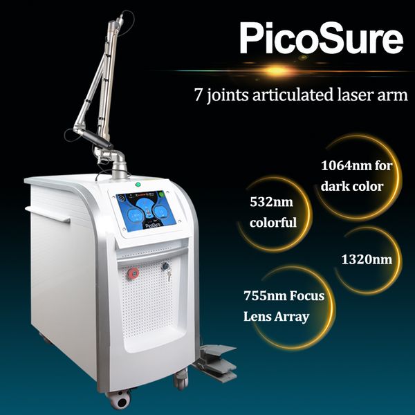 

2020 permanent tattoo removal nd yag laser most professional 1320nm 1064nm 755nm 532nm picosecond laser treatment, Black