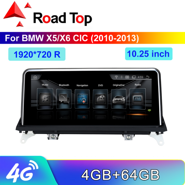 

10.25" 1920*720 resolution android screen for x5/x6 e70/e71 2010-2013 with gps navigation radio stereo bluetooth multimedia car dvd