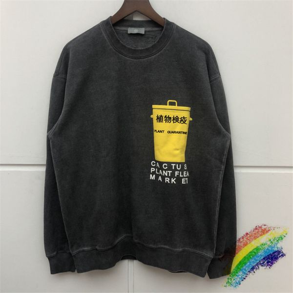 

men women sweatshirts hoodies washed do old dye hip hop streetwear casual c.e cav empt sweatshirts, Black