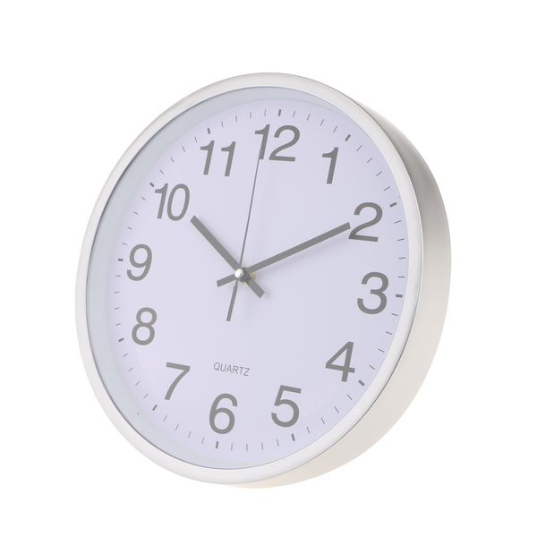 

large 12inch round wall clock quiet non ticking quartz wall clock for home office school classroom