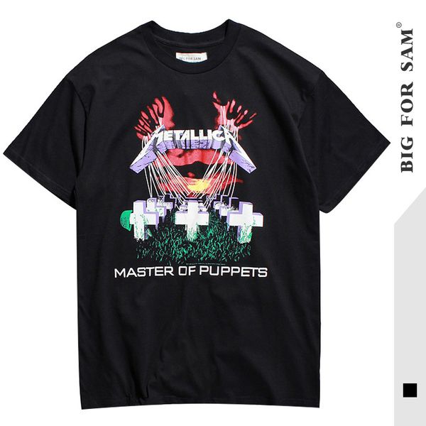 

22020tide бренд в европе и америке бибер хип-хоп хай-стрит поперечное сечение с английским принтом хлопчатобумажная футболка с короткими рук, White;black