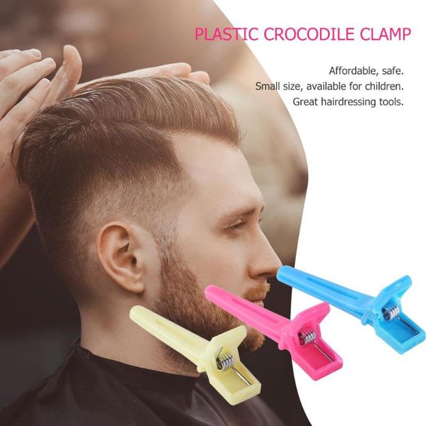 

dropshipping 50pcs plastic prong alligator hair clips hairdressing barrettes flat hairpins child hair styling tools, Golden;silver
