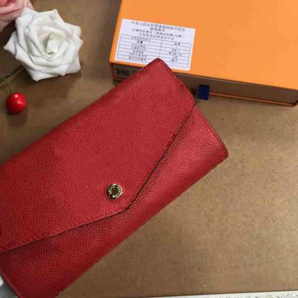 

luxury designer brand women wallets womens leather luxury designer wallets envelope style cover plain vintage leather fashion6, Red;black