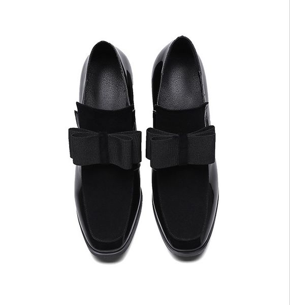 Vendita calda - Suola inferiore tacchi alti pompe punta quadrata scarpe in vera pelle donna signore nero Sexy chaussure femme