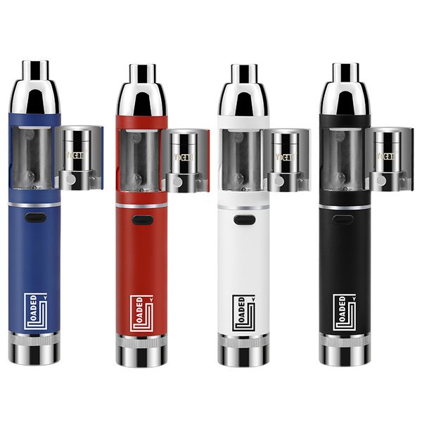 

Аутентичные Yocan Loaded Kit восковая ручка Концентрат 1400mAh Комплекты батарей vape Выдвижной мундштук Камера с магнитной крышкой QUAD QDC Катушка