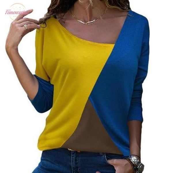 

summer autumn long sleeve blouse women 2020 casual skew collar patchwork shirt slim office lady blouses basic tee blusas, White