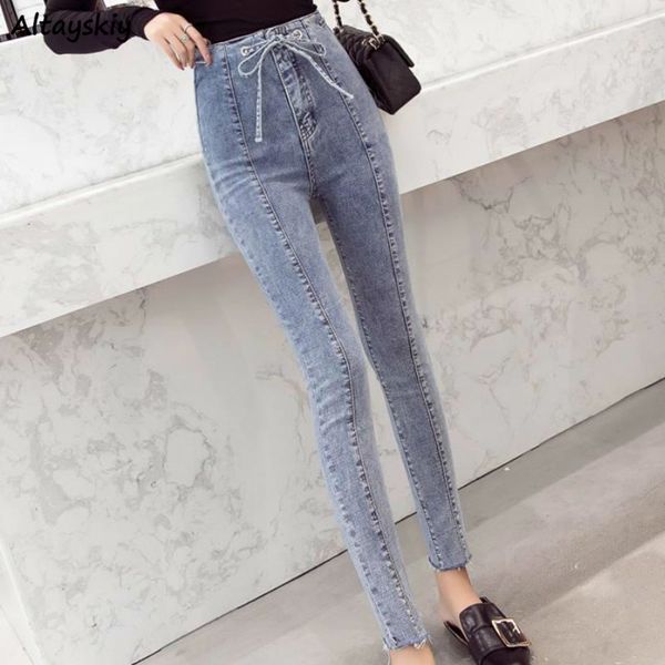 

джинсы женщины весна новое прибытие регулируемое hip высокой талией тощий пакет тонкий ретро шик элегантный sexy ladies модные soft, Blue