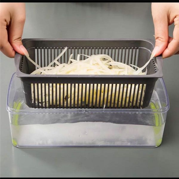 

cut vegetables artifact multifunctional diced potato wire cutter grater household potato chips slice kitchen grater