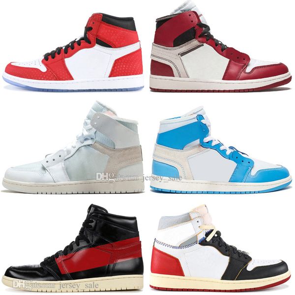 

wholesale 1 og banned bred toe spider-man unc 1s 3 mens basketball shoes no for resale couture royal blue men sports designer sneakers