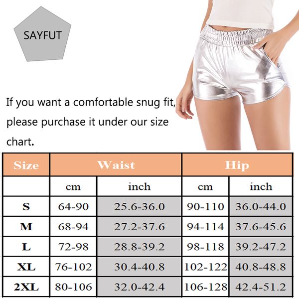 

sayfut 2019 pu leather shorts women women short pants loose casual elastic waist shorts plus size pants, White;black