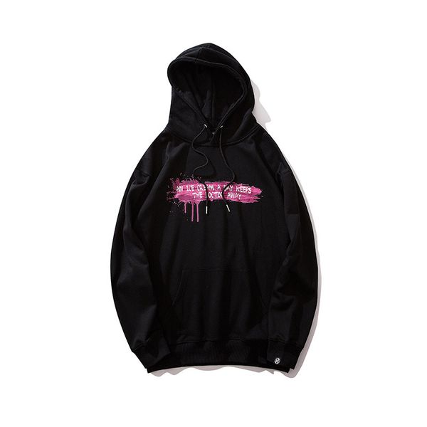 

мужская толстовка harajuku printed sweatshirt смешная фотография повседневная университетский стиль мужская хай стрит уличная пара, Black
