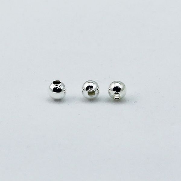 

100pcs silver iron loose beads spacer diy jewelry findings crafts