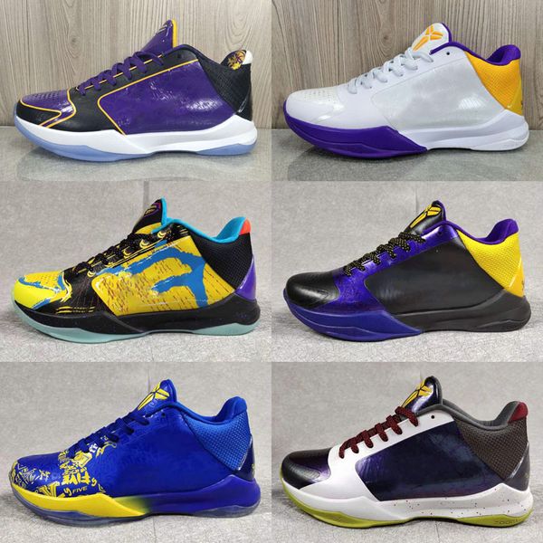 

mamba zoom iv 4 5 protro draft day lakers hornets carpe diem del sol sports basketball shoes mens zk4 4s sneakers, Black