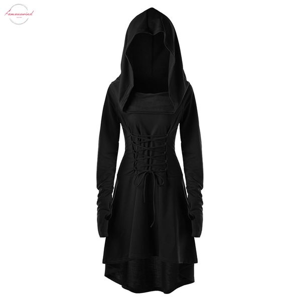 

dress women party nigh black party long dress long sleeve hooded dresses lace up elegant women clothes 2020 vestidos, Black;gray