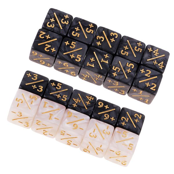 

20pcs resin fractional dice set for kids math addition subtraction learning