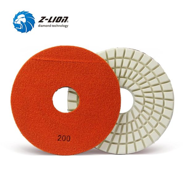 

z-lion 1pc 9 inch white diamond polishing pad 220mm turbo segments grinding disc wet use for concrete granite marble stone floor