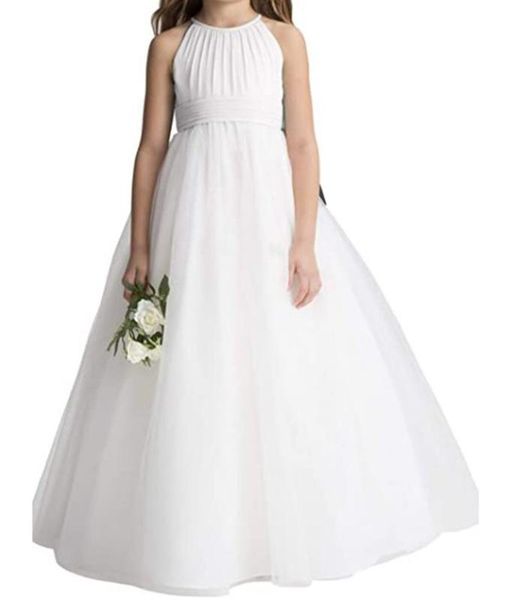 

фея девушка цветок девушка белый минималистский платье тюль платье цветок подходит для свадьбы, Red;yellow