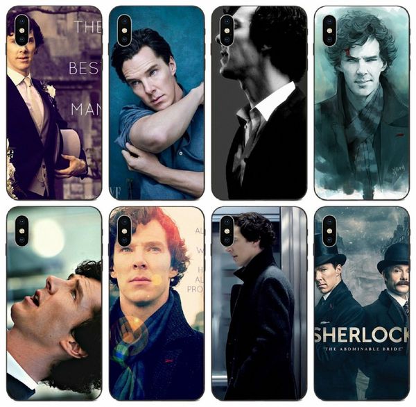 

tongtrade] sherlock holmes benedict cumberbatch s case for iphone 11 pro x xs max xr 6s 5s 5c galaxy j5 huawei p10 sony xperia z cover case
