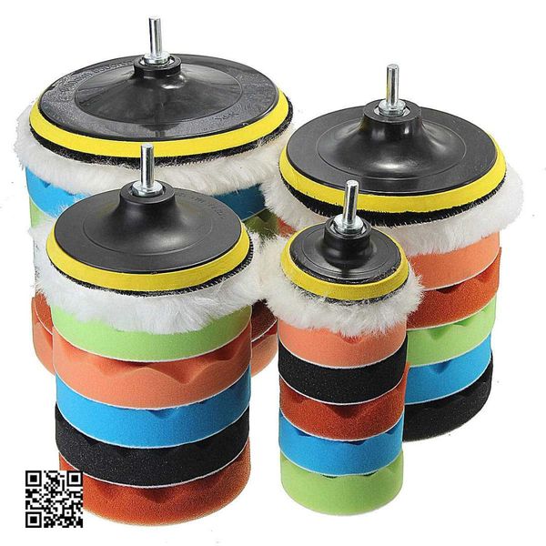 

7x 3''5''6''7'' buffer sponge pad set auto car polishing pad kit for car polisher compound polishing